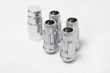 Wheel Mate 12x1.25 48mm Muteki SR48 Silver Open End Locking Lug Nut - Set of 4 - 32901SS