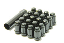 Wheel Mate Muteki Closed End Lug Nuts - Black Chrome 12x1.25 - 41885T