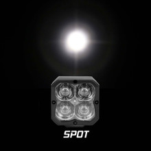 XK Glow XKchrome 20w LED Cube Light w/ RGB Accent Light - Spot Beam - XK065001-S
