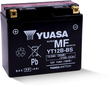 Yuasa YT12B-BS Maintenance Free 12-Volt AGM Battery w/Bottle - YUAM6212B
