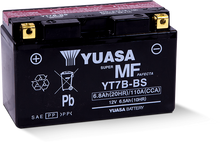 Yuasa YT7B-BS Maintenance Free AGM 12-Volt Battery w/Bottle - YUAM62T7B