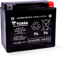 Yuasa YTX20HL Maintenance Free AGM 12-Volt Battery - YUAM720BH