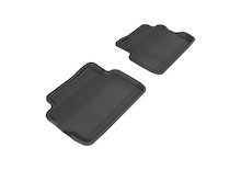 3D MAXpider 2008-2011 Ford Focus Kagu 2nd Row Floormats - Black - L1FR01621509