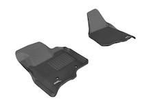 3D MAXpider 2011-2012 Ford F-250/350/450 Supercab/Supercrew Kagu 1st Row Floormat - Black - L1FR07011509