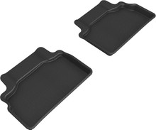 3D MAXpider 2012-2016 Hyundai Genesis Kagu 2nd Row Floormats - Black - L1HY02321509