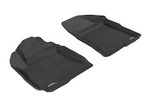 3D MAXpider 2010-2012 Hyundai Santa Fe Kagu 1st Row Floormat - Black - L1HY04011509