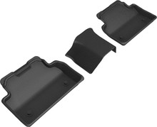 3D MAXpider 18-20 Jaguar E-Pace Kagu 2nd Row Floormats - Black - L1JG01321509
