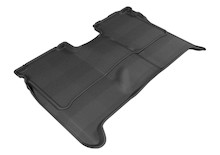 3D MAXpider 2004-2015 Nissan Titan Crew Cab Kagu 2nd Row Floormats - Black - L1NS06321509