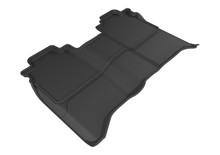3D MAXpider 2016-2019 Nissan Titan Crew Cab Kagu 2nd Row Floormats - Black - L1NS08421509