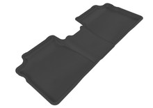 3D MAXpider 2010-2015 Toyota Prius Kagu 2nd Row Floormats - Black - L1TY04021509