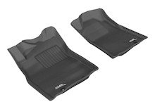 3D MAXpider 2012-2015 Toyota Tacoma Reg/Acs Cab Kagu 1st Row Floormat - Black - L1TY09111509