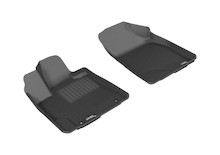 3D MAXpider 2008-2013 Toyota Highlander Hybrid Kagu 1st Row Floormat - Black - L1TY15711509