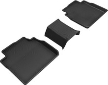 3D MAXpider 2019-2020 Toyota/Lexus Avalon/Es Kagu 2nd Row Floormats - Black - L1TY24521509