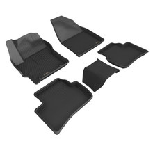 3D MAXider 22-23 Toyota Corolla Cross AWD Kagu Black Floor Mats - Row 1/2 - L1TY29401509