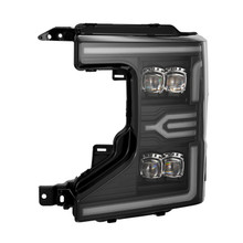 AlphaRex 20-22 Ford F-250/350/450 SD NOVA-Series LED Proj Headlights Bk w/Actv Light SeqSig & SBDRL - 880338