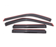 AVS 11-18 Ford Explorer Ventvisor In-Channel Front & Rear Window Deflectors 4pc - Smoke - 194293