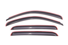 AVS 07-13 Chevy Avalanche Ventvisor In-Channel Front & Rear Window Deflectors 4pc - Smoke - 194515