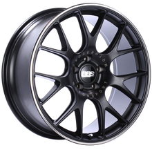 BBS CH-R 20x9 5x115 ET24 Satin Black Polished Rim Protector Wheel -82mm PFS/Clip Required - CH115BPO