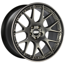 BBS CH-RII 22x9.5 5x112 ET22 / 66.5 CB Satin Platinum Center Black Lip SS Rim Protector Wheel - CH7000PBPO