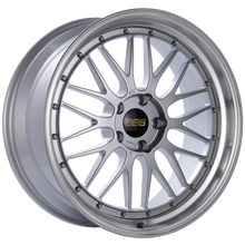 BBS LM 19x8.5 5x120 ET32 Diamond Silver Center Diamond Cut Lip Wheel -82mm PFS/Clip Required - LM227DSPK