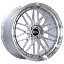 BBS LM 21x10 5x120 ET38 Diamond Silver Center Diamond Cut Lip Wheel -82mm PFS/Clip Required - LM261DSPK
