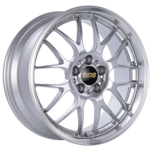 BBS RS-GT 18x8 5x120 ET35 CB72.5 Diamond Silver Center Diamond-Cut Rim Wheel - PFS/Clip Req - RS944HDSPK