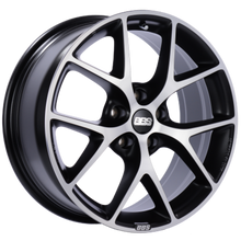 BBS SR 17x8 5x120 ET30 CB72.5 Satin Black Diamond Cut Face Wheel - SR001VGPK