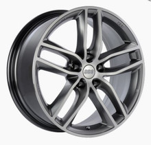 BBS SX 18x8 5x120 ET30 Gloss Platinum Diamond Cut Face Wheel - 82mm PFS Required - SX0102PPK