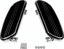 Bikers Choice 86-Up FLH FLT Chrome Extended Floorboard Kit - 491328