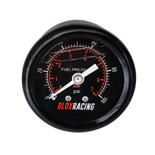 BLOX Racing Liquid-Filled Fuel Pressure Gauge 0-100psi (Black Face) - BXGA-00125-BK