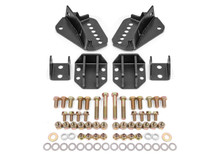 BMR 64-72 GM A-Body Coilover Conversion Kit Rear Adjust Shock Mt w/o CAB - Black Hammertone - CCK402H
