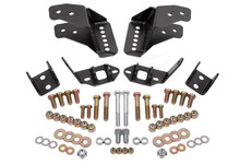 BMR 78-87 G-Body Coilover Conversion Kit Rear Adjustable Shock Mount Without CAB - Black Hammertone - CCK462H