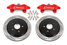 BMR 14-17 Chevrolet SS Brake Kit For 15in Conversion Drilled & Slotted Rotors Red Calipers - DBK353