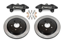 BMR 97-04 Chevrolet Corvette C5 / 05-13 C6 Brake Kit For 15in Conversion Solid Rotors Black Calipers - DBK550