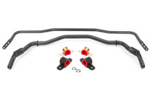 BMR 15-22 S550 Mustang Sway Bar Kit with Bushings  Front and Rear Black Hammertone - SB763H