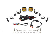 Diode Dynamics SS3 LED Bumper 1 3/4 In Roll Bar Kit Pro - Yellow SAE Fog (Pair) - DD7708