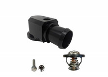 Granatelli 18-19 Jeep Trackhawk Billet Thermostat Housing w/180 Deg Thermostat - Black - 430180B