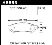 Hawk LTS Street Brake Pads - HB556Y.710