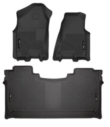 Husky Liners 19 Dodge Ram 1500 Crew Cab Weatherbeater Black Front & 2nd Seat Floor Liners - 94001