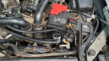 J&L 22-24 Ford Bronco Raptor 3.0L EcoBoost PCV Side Oil Separator 3.0 - Clear Anodized - 3096P-C