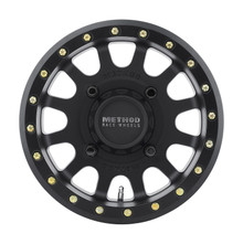 Method MR401 UTV Beadlock 15x6 / 5+1/53mm Offset / 4x156 / 132mm CB Matte Black Wheel - MR40156046551B