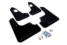 Rally Armor 08-17 Mitsubishi EVO X Black UR Mud Flap w/ Grey Logo - MF10-UR-BLK/GRY