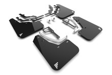 Rally Armor 2025 Hyundai Ioniq 5 N Black UR Mud Flap Silver Battery Logo - MF117-BAT-BLK-SIL