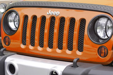 Rugged Ridge Mesh Grille Insert Black 07-18 Jeep Wrangler - 11401.31