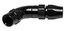 Vibrant -3AN 45 Degree High Flow Hose End Fitting for PTFE Lined Flex Hose - Aluminum - 28403