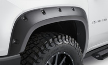 Bushwacker 19-21 Chevrolet Silverado 2500 / 3500 HD (Excl. Dually) Forge Style Flares 4pc - Black - 48146-08