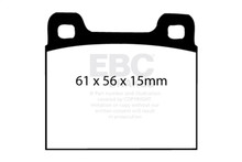EBC 82-89 Maserati Biturbo 2.5 Twin Turbo Ultimax2 Rear Brake Pads - UD031