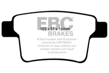 EBC 04-07 Ford Five Hundred 3.0 Ultimax2 Rear Brake Pads - UD1071