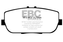 EBC 06-15 Mazda Miata MX5 2.0 Ultimax2 Rear Brake Pads - UD1180