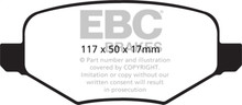 EBC 11-14 Ford Edge 2.0 Turbo Ultimax2 Rear Brake Pads - UD1377